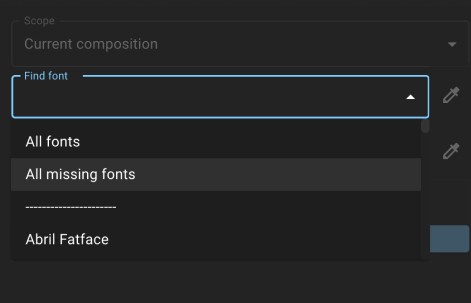 Target Missing fonts